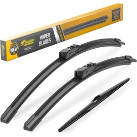 Raidbee® 26"+16" Windshield Wiper Blades with 12" Rear Wiper Blade Automotive Replacement Set for Subaru Crosstrek/Impreza 2018 2019 2020 2021 2022 2023 – Genuine OEM Quality (Set of 3)