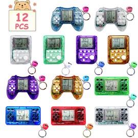Hatende 12Pcs Video Game Party Favors for Kids,Mini Game Keychain for Kids Boys Birthday Supplies Gaming Party Favors Classroom Prizes