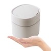ETRAVEL Small bin office desk bin with lid for countertop,