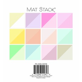 DCWV Card Stock 6"X6" Double-Sided Cardstock Stack: Pastels