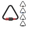 UP Security Combination Locking Triangle Carabiner for Outdoor Adventures, Password