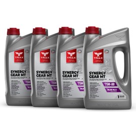 TRIAX Synergy Gear MT 75W-80 GL-4, Full Synthetic Manual Transmission and Gear Box (4 Gallon Pack)