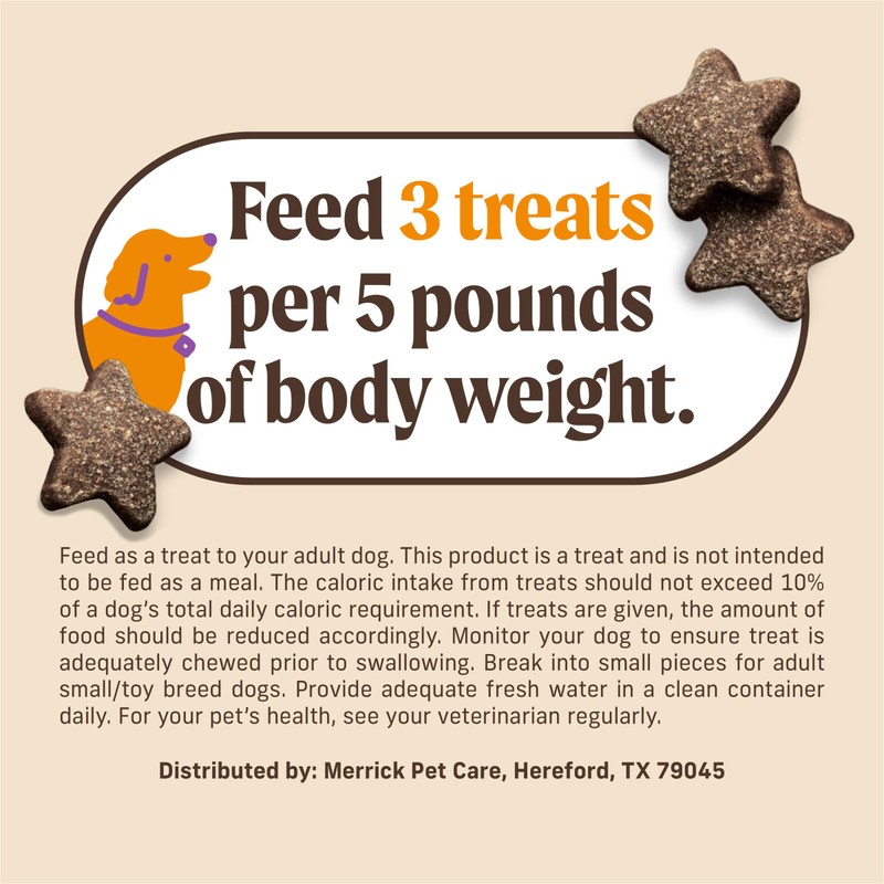 Merrick Power Bites Chicken Recipe Soft Dog Treats, Grain-Free Dog