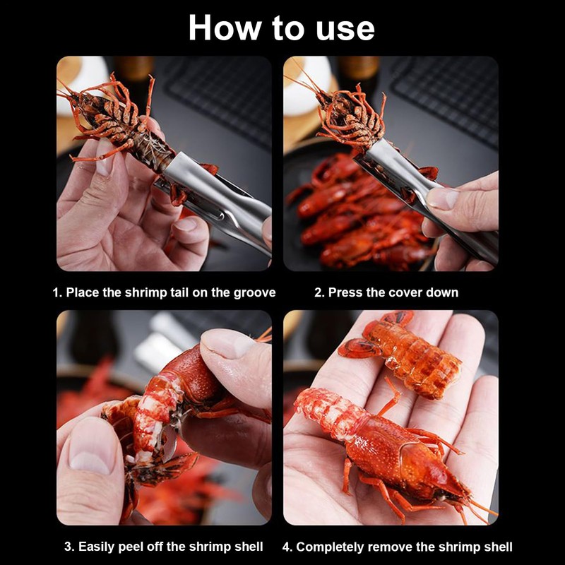 Crawfish Peeler Tool - Stainless Steel Crawfish Tail Remover |