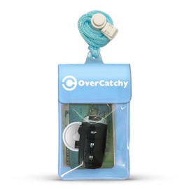 Waterproof Car Key FOB Case Floating Wallet Pouch for Remote Key ID Credit Card Money AirTag Coin Dry Bag Holder (Blue)