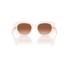 COACH Women's HC8391U Pillow Tabby Universal Fit Oval Sunglasses, Milky