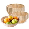 TableCraft Products C1175W Basket, Round, Natural, 8.5" x 2.25" (Pack
