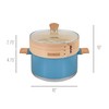 CONCORD 10" Stainless Steel Steamer Pot with Natural Bamboo Steamer
