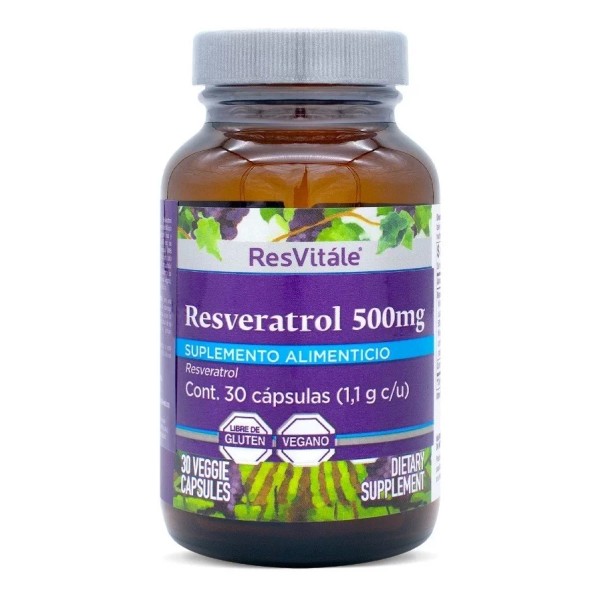 Resvitale Resveratrol 500 Mg Sabor Sin sabor