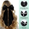 4PCS Hair Bows for Women Girls, Cute Silky Satin Big