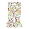 Unique Baby Girls Ruffle Capri Eat Sleep School Repeat Back
