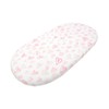 2Pcs Bassinet Sheet Polyester Cotton Breathable Elastic Bassinet Pad Mattress