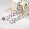 Dankadi Italy Solid 925 Sterling Silver Miami Cuban Link Chain