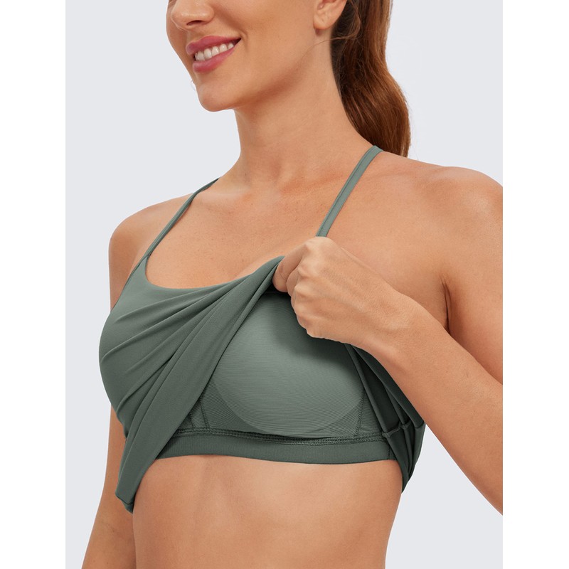 CRZ YOGA Butterluxe Womens Workout Racerback Tank Top with Built