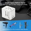 Universal Travel Adapter 25W, International Power Plug Converter with 2500W