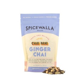 Spicewalla Masala Chai with Ginger and Cardamom, Loose Leaf Wagh Bakari CTC Black Tea Unsweetened, Ginger Chai Latte (All-Natural, Freshly Packed, Premium Tea Blend)