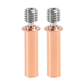 AEDIKO 2pcs CR6 SE Bimetal Heatbreak Upgrade All Metal Heatbreak Titanium Alloy and Copper Bimetal Throat Nozzle for 3D Printer CR-6 SE/Max/CR-5 PRO Hotend Parts