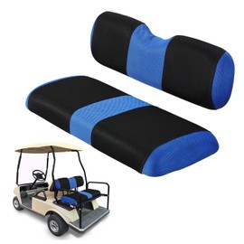 YUWEIDG0769 Universal Golf Cart Rear Seat Cover Dress Up for Older Golf Carts - Durable, Breathable Material, Fits Like a Glove for EZGO, Club Car and Yamaha, Easy to Install, Blue