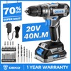 DEKO 20V Cordless Power Drill Set – Compact & Electric