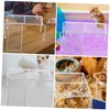 Totority 1set Chicken Platform with Climbing Ladder Mesh Shelf for