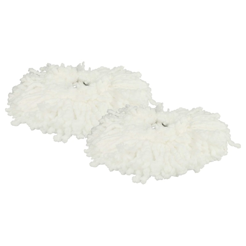 vhbw 4 x Mop Covers Compatible with Leifheit Clean Twist
