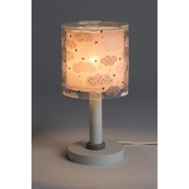 Dalber 41411s E14 Children's Table Lamp Bedside Lamp Clouds Pink