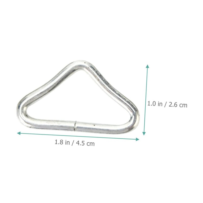 Totority 30Pcs Metal Triangle Buckles for Trampoline Replacement Portable Trampoline