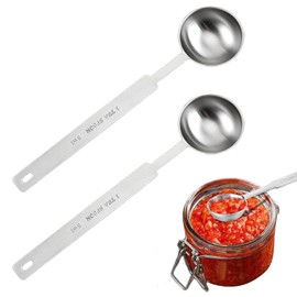 2Pcs Teaspoon (5 mL | 5 cc | 1 TSP | 1/3 Tablespoon) Stainless Steel Individual Measuring Spoons Metal Measuring Spoons Only Kitchen Gadgets for Cooking Baking