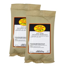 A.C. Legg Blend 109 Hot Pork Sausage Seasoning, 2 Packs - 9 Ounce each …