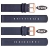 Wocci Quick Release Watch Band, Thin Genuine Leather Smart Watch