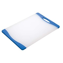 KitchenCraft Colourworks CWBOARD350BLU Polyethylene Reversible Cutting Board, Blue, 36.5 x 25 cm