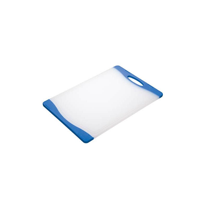 KitchenCraft Colourworks CWBOARD350BLU Polyethylene Reversible Cutting Board, Blue, 36.5 x