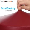 PATIKIL Round Bar Stool Cover, 3 Pack PU Leather Elastic