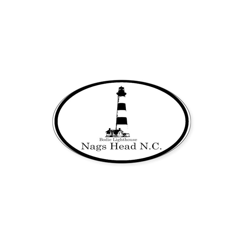 CafePress Bodie Lighthouse Oval Sticker Oval Car Bumper Sticker