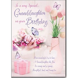 Granddaughter birthday Card Lovely Verse