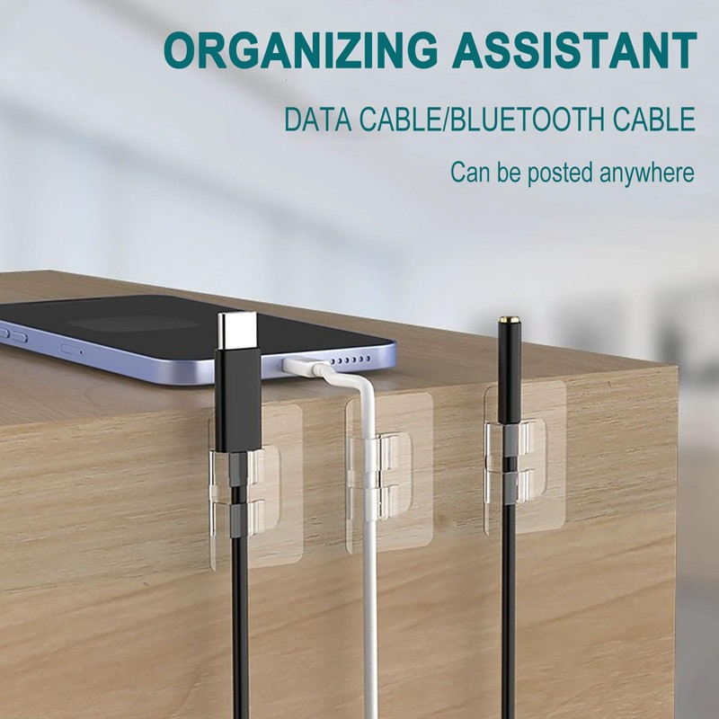 EYBDYB 50 PCS Weatherproof Outdoor Light Clips | Heavy-Duty Adhesive