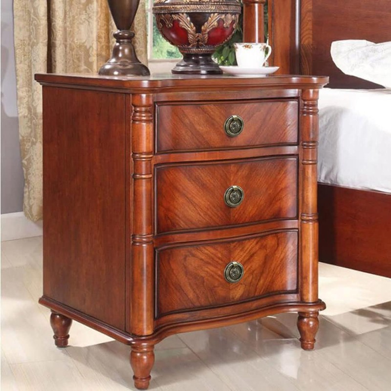 Jinyuanchao 6PCS Drop Ring Handles Dresser Ring Pull Brass Oil-Rubbed