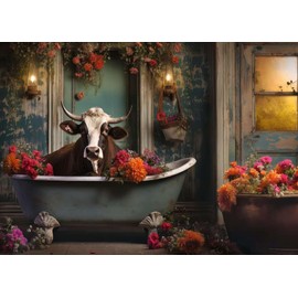 Ravensburger Puzzle 12000782 - The Cow in the Bath - 1000 Pieces Puzzle for Adults and Children from 14 Years
