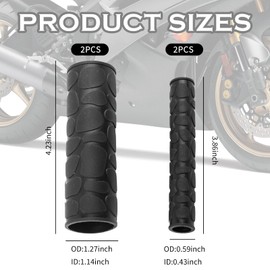 4PCS Dirt Bike Grips Cover,Anti-Slip Motorcycle Grips with Convex Texture to Protect Original Grip & Provide Cozy Hold,Soft Motorcycle Accessories ATV Handlebar Grip for Bicycles