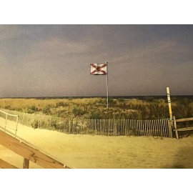 "Handmade" N SCALE FLORIDA STATE FLAGS and POLES (2 ea).