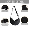 SSKHE Half Moon Handbag Moon Bag with Adjustable Shoulder Strap