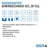 Threading die set from GSR 00706020, 21&nbsp;pieces, 25&nbsp;x 9&nbsp;M3-M12&nbsp;