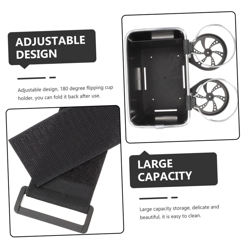 ULTECHNOVO Vehicle-Mounted Tissue and Cup Holder Storage Box Multifunctional Car