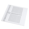 Eyelash Extension Plate White Double Row 20x20cm Wear Resistant Eyelash