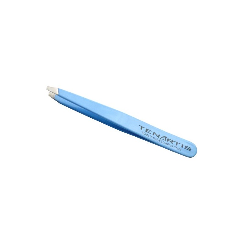Tenartis 004 Eyebrow Slanted Tweezers in Stainless Steel – Made in Italy sky