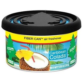 Magic Tree Air Freshener Little Trees Fiber CAN, Caribbean Colada (Pack of 2)