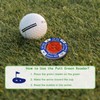 KeoPuals Golf Green Reader - Golf Ball Markers with Level