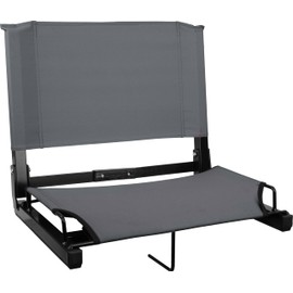 Sports Unlimited - Bleacher Chairs with Back and Cushion - Stadium Seats with Back Support Wide and Regular, Stadium Chair