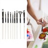 9pcs Gouache Watercolour Brushes Nylon Wool Rustproof Strong Water Absorption