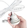 Pendant Light Cord with E26/E27 Socket, 15FT Extension Cable, Stepless